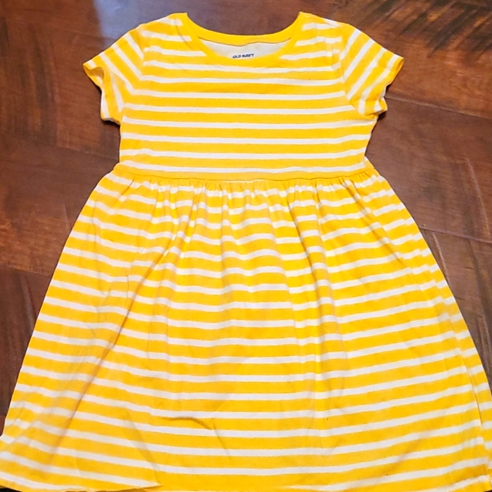 Yellow striped OLD NAVY dress